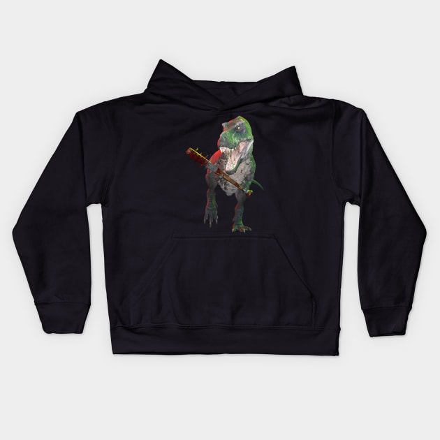 T-Rex Kids Hoodie by vonHobo